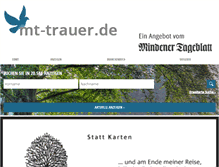 Tablet Screenshot of mt-trauer.de